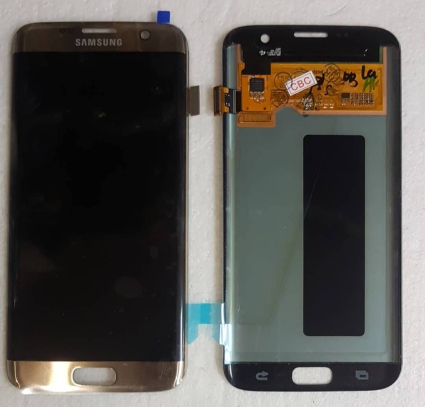 Дисплей (модуль) Samsung S7 Edge (SM-G935F) (Оригинал) + тачскрин золотой (Есть замена)