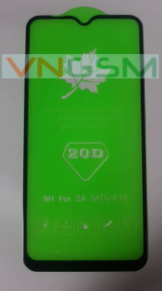 Защитное стекло 20D для Samsung A10/ M10 черный