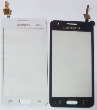 Тачскрин (сенсор) Samsung Core 2 G355/G355H/G355F белый (Есть замена)