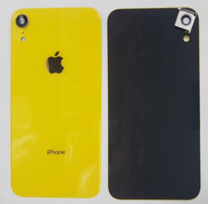 Задняя крышка Iphone XR Оригинал желтый c стекло камеры (Есть замена)