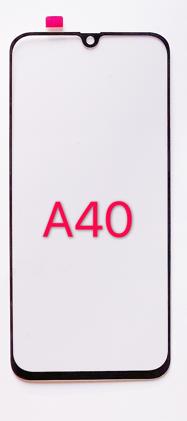 Стекло дисплея Samsung A40 (SM-A405F) черный (Есть замена)