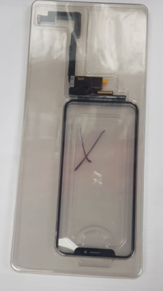 Тачскрин (сенсор) iPhone X черный (длинный ряд) (Есть замена)
